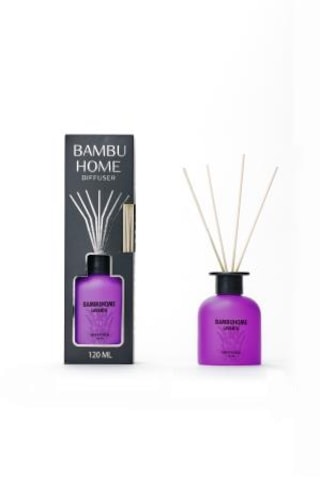 Enas Kozmetik Oda Ofis Ortam Kokusu Lavanta Bambuhome 120 Ml Reed Dıffuser Lavanta