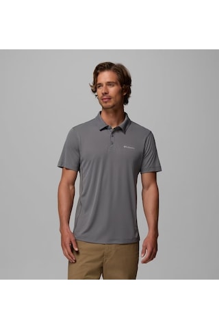 Columbia Ao4872 Zero Rules Light Technical Erkek Polo T-shirt 2118551024 Gri