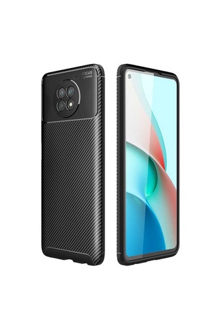 Xiaomi Redmi Note 9 5G Kılıf Zore Negro Karbon Tasarım Silikon