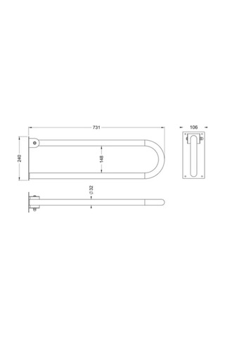Boheme Hareketli Standart Tutunma Barı Tutunma Barı, Küvet Tutamağı, Krom Kaplama Diğer