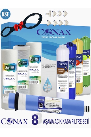 Conax Açık Kasa 8 li Filtre Seti LG Membranlı