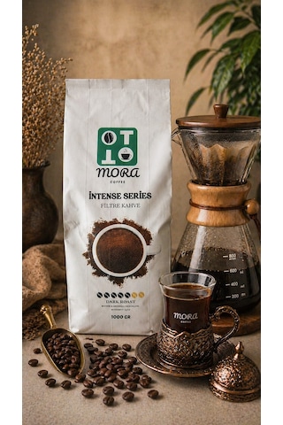 Ottomora İntense Series Filtre Kahve 1000 Gr 1 Kg - Taze Öğütülmüş Filtre Kağıdı