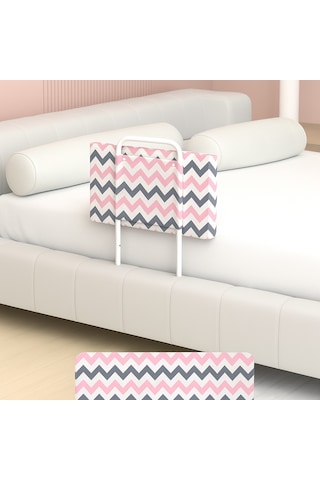 Miralay Yeni Nesil Yatak Bariyeri 50 x 40 Pembe Zikzak Tekli
