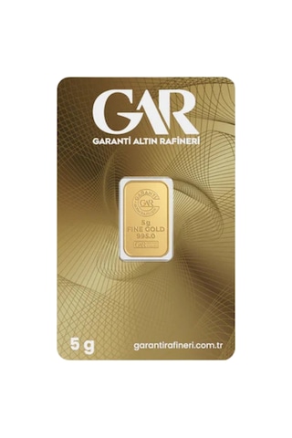 1 Adet 5 Gr 24 Ayar Altın 995