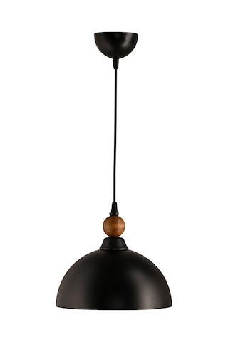 Tekli Piedra Sıvama Metal Sarkıt Avize Siyah