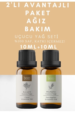 Boco Born In Cosmetics Karanfil + Okaliptus %100 Saf Uçucu Yağı 2 x 10 ML