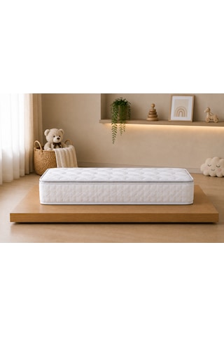 Bed Craft Baby Naturel Yaylı Bebek Yatağı 24 Cm Beşik Yatağı 70 x 130 CM