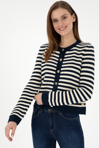 U.s. Polo Assn. Kadın Lacivert Hırka Triko 50297119-vr033 Lacivert