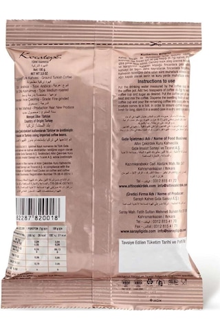 Kocatepe Türk Kahvesi 100 Gr X 6 Adet Öğütülmüş