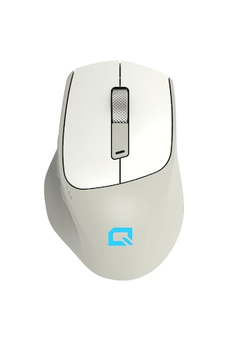 Quantum Aero Airsilent Kablosuz Sessiz Şarjlı Ergonomik Beyaz Mouse