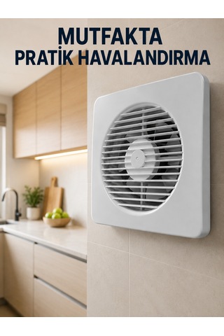 150 Mm Duvar Ve Tavan Tipi Aspiratör 20,8 X 20,8 Cm 320 M³/h Hava Aktarım Kapasiteli - Bayi Depom ...