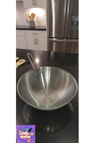 Akdeniz 28 Cm Çelik Wok Tava