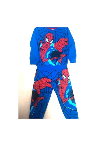 Erkek Çocuk Spiderman Mevsimlik İkili Takım Mavi