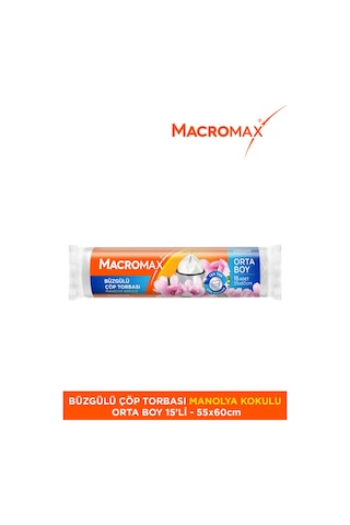 Büzgülü Manolya Çöp Torbası Orta Boy 15'li