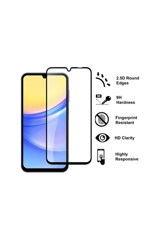 Galaxy Uyumlu A34 Tam Kalpayan Yüksek Çözünürlük Kamera Açık Temperli 9d Telefon Ekran Koruyucu Full
