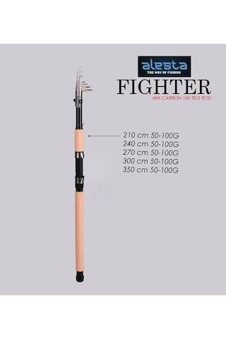 Alesta Fighter 3.50m 50-100g Mix Karbon Olta Kamışı