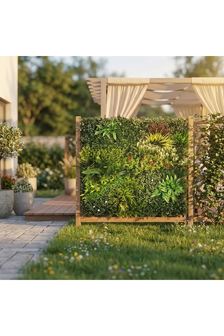 Koçtaş Yaprak Çit Renkli Çayır 100x100