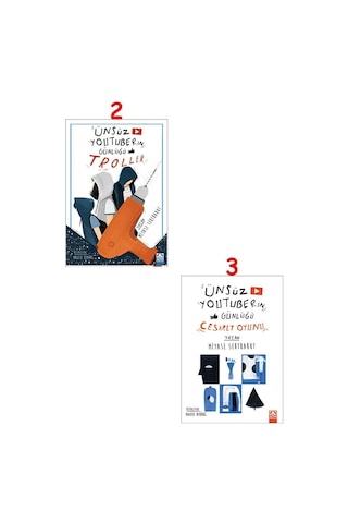 Ünsüz Youtuberın Günlüğü - Troller 2 , Ünsüz Youtuberın Günlüğü - Cesaret Oyunu 3 , 2 Kitap Set