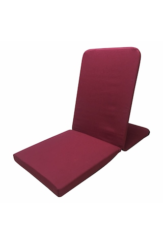 Meditasyon Sandalyesi - Sırt Destekli Yer Minderi - Backjack - Yoga Sandalyesi - Yoga Minderi Bordo