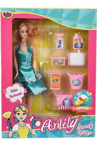 Kutuda Anlily Temizlik Setli Bebek 2442