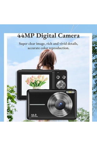 4k Dijital Kamera, 1080p 44m 16x Zoom Autofocus Cep Kamerası 2,4 İnç Ekranlı