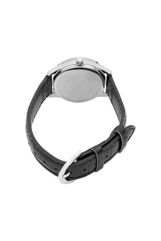 Casio Ltp-v005l-1budf Quartz Deri Siyah 28 Mm Kadın Kol Saati Gri