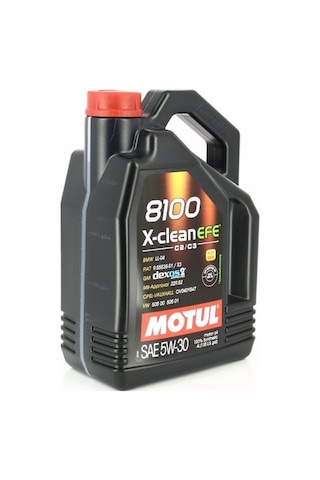 Motul 8100 X-Clean Efe 5W-30 Tam Sentetik Partiküllü Motor Yağı 4 L