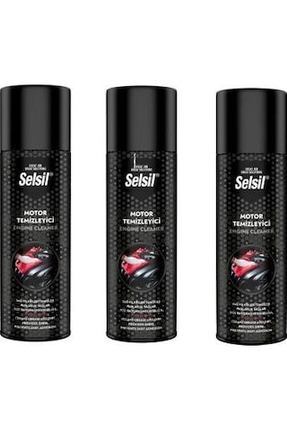 Selsil Susuz Motor Temizleme Spreyi Engine Cleaner 500ml 1 Adet
