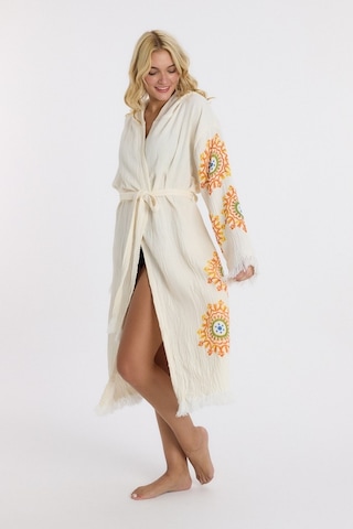 Mulberry Muslin Peştemal Bornoz Banyo Ve Plaj Elbisesi Sarı