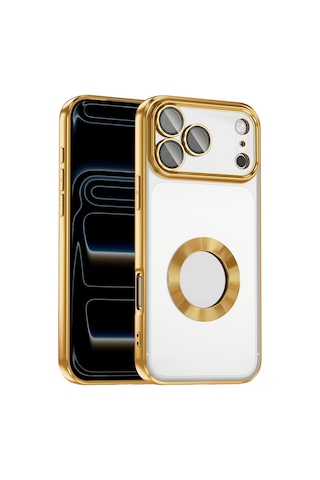 Zore Apple iPhone Uyumlu 17 Pro Max Kılıf Kamera Korumalı Logo Gösteren Zore Omega Kapak - Lila