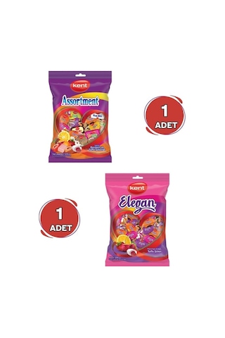 Kent Karışık Bayram Şekeri & Elegan Bayram Şekeri 375g - 2 Adet 6'li Paket