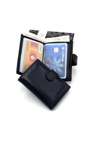 West Polo Clup Deri Seffaf Kart Gözlü Kartlık Cüzdan