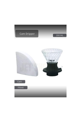 Cam Dripper Ayarlanabilir Filtreli Kahve Çekirdeği Ayrıştırma 200 Ml