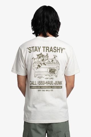 Vans Trashy Ss Tee Erkek Beyaz T-shirt - Vn000x1e