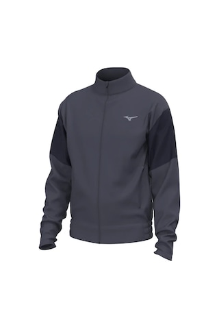 Mizuno Athletics Track Jacket Erkek Fermuarlı Sweatshirt Gri / Lacivert Çok Renkli