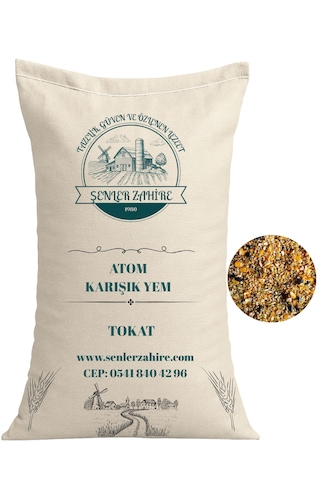 Karışık Tavuk Yemi Atom 25 Kg Tavuk, Ördek, Kaz Ve Kanatlılar İçin Doğal Karışım Karışık Tavuk Yemi Atom 25 Kg Tavuk, Ördek, Kaz Ve Kanatlılar İçin Doğal Karışım