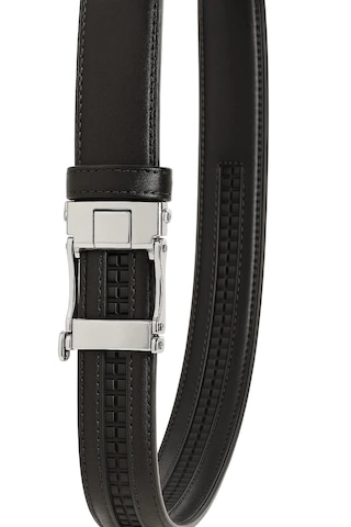 Erkek Kemer Deliksiz Otomatik Raylı Siyah Tokalı