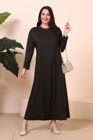 Tesettur Giyim Elbise Boydan Kadin Anne Buyuk Beden Elbise 001