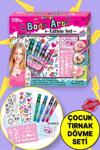 Tokidas Body Art Tattoo Set - Vücut Dövme Sanatı Seti T11b
