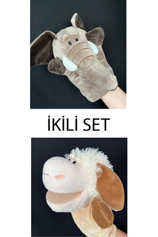 El Kuklası Fil Ve Kuzu Arkadaşlar El Kuklası İkili Set