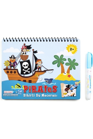 Magic Water Sihirli Boyama Kitabı Özel Sulu Kalem İle Water Painting Pirates Korsanlar