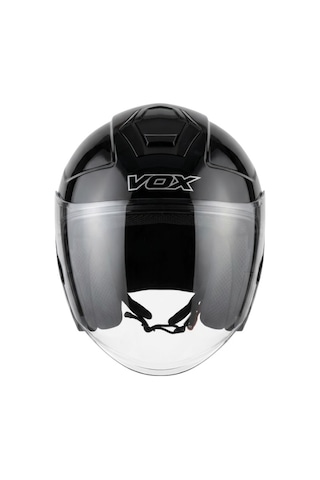 Vox 108 Yazlık Motosiklet Kaskı Gloss Black Siyah