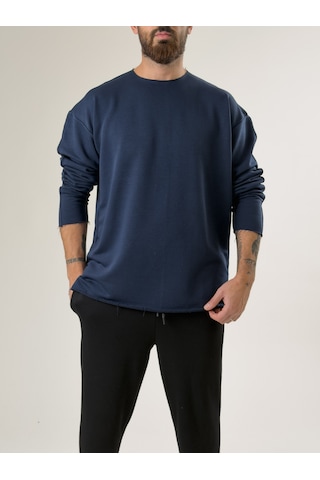 Cocopelli Erkek Lacivert Oversize Basic Sweat Coc2596 Lacivert