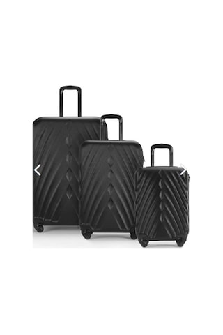 Wexta Wx-400 3lü Set Çivit Valiz Black