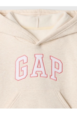 Gap Bej Kız Bebek Logo Fleece Sweatshirt