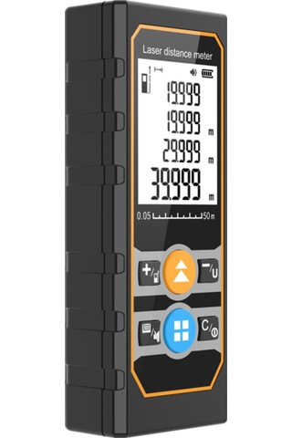 Moveevo Te50 Lazer Ölçüm Aleti 50m: Açı Sensörlü, Çok Birim Metre/ft/ınç , Alan/hacim/pitagor Teoremi Modları, Pil Olmadan Gönderim