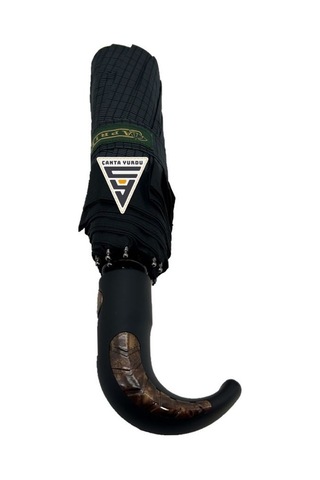 April A-226g A6 Baston Sap 10 Telli Tam Otomatik Şemsiye Siyah