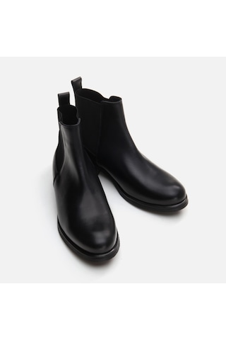Hotiç 01BOH291830A100 Hakiki Deri Kadın Düz Bot - Siyah