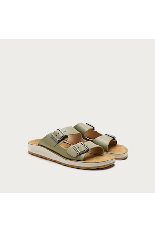 6347-light Green Terlik Kadın Diğer 77 G64 2c Fly Flot Sandal Synthetıc