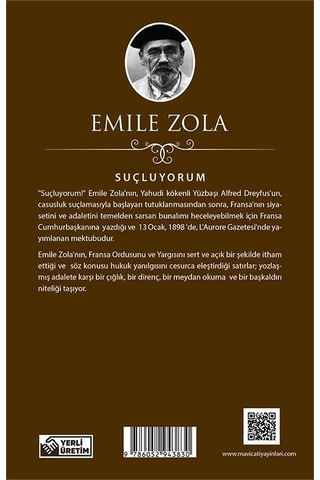 Suçluyorum - Emile Zola - Mavi Çatı Yayınları